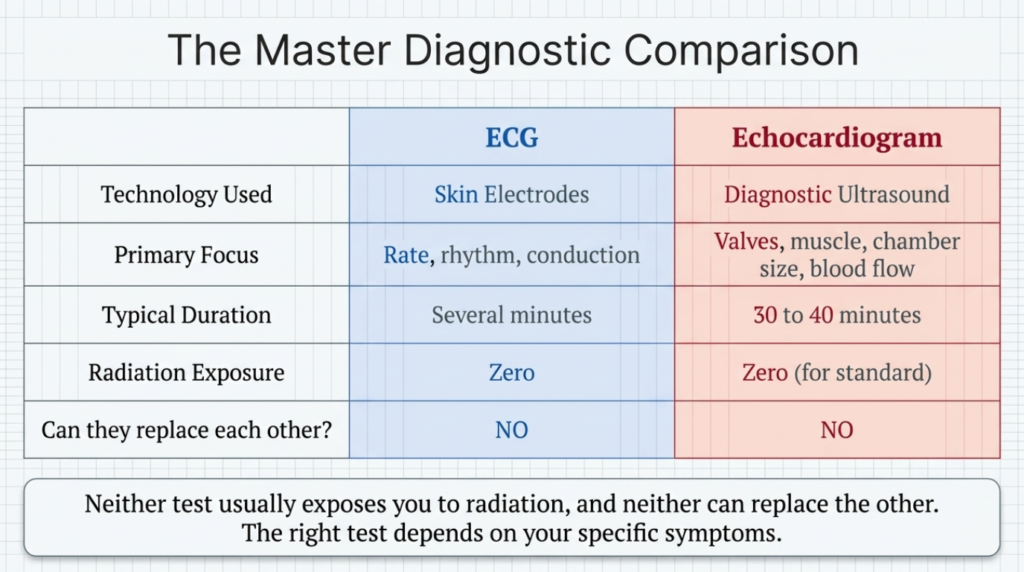 Echocardiogram vs ECG: What’s the Difference?